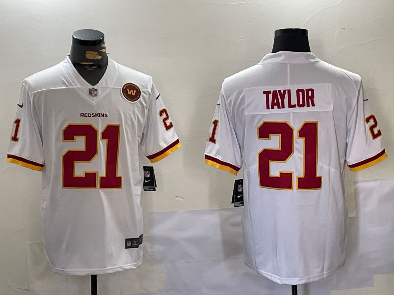 Men Washington Redskins #21 Taylor White 2024 Nike Limited NFL Jersey style 2->washington redskins->NFL Jersey